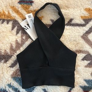 Zara Black Halter Top Size S